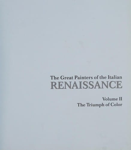 The great painters of the Italian Renaissance
