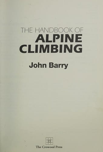 Handbook of Alpine Climbing