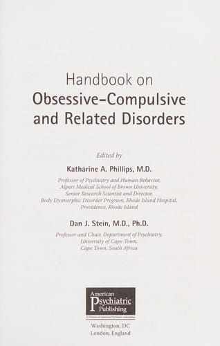 Handbook on Obsessive-Compulsive and Related Disorders