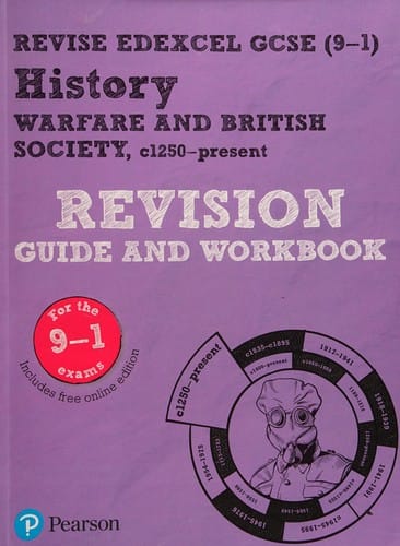 Pearson REVISE Edexcel GCSE  History Warfare and British Society Revision Guide and Workbook: for Home Learning, 2021 Assessments and 2022 Exams