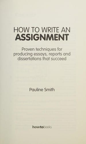 How to Write an Assignment 8E