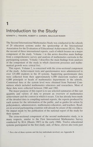 The IEA study of mathematics II: contexts and outcomes of school mathematics