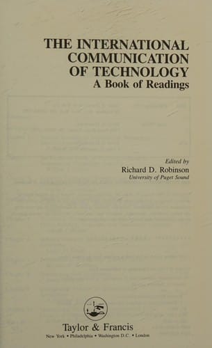 The International communication of technology: a book of readings