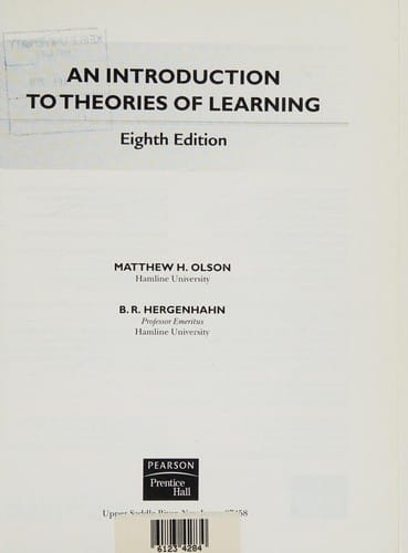 Introduction to the Theories of Learning: International Edition