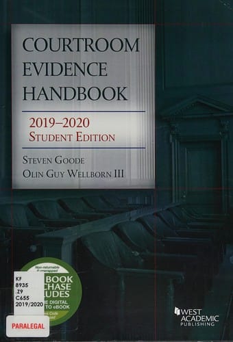 Courtroom Evidence Handbook, 2019-2020 Student Edition