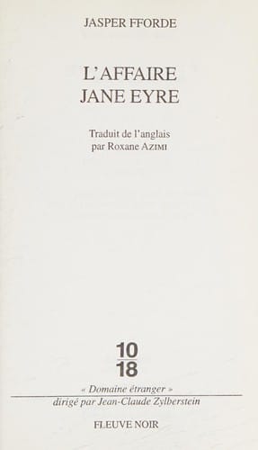 L'affaire Jane Eyre (Thursday Next vol. 1)
