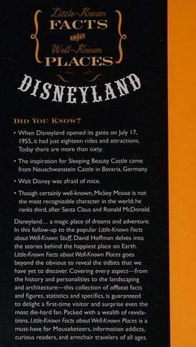 Little-known facts about well-known places: Disneyland