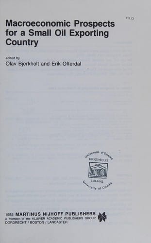 Macroeconomic prospects for a small oil exporting country