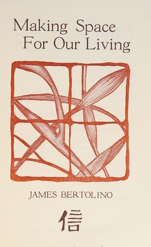 Making space for our living: [poems]