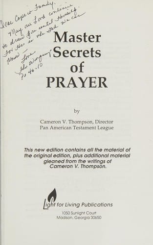 Master secrets of prayer