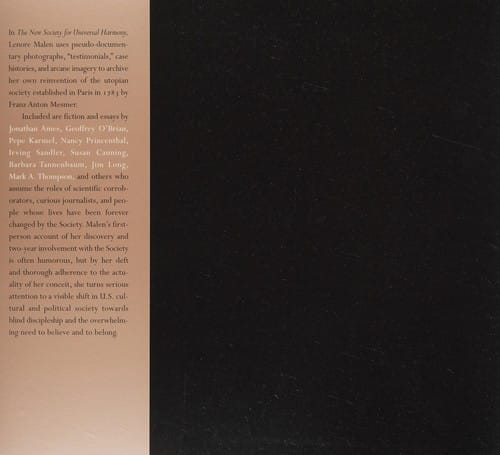 The new society for universal harmony