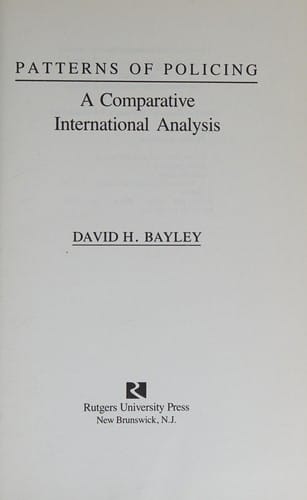 Patterns of policing: a comparative international analysis