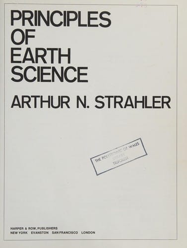 Principles of earth science