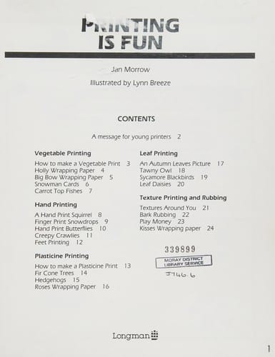 Printing Is Fun (D.I.Y. for Children)