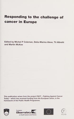 Responding to the Challenge of Cancer in Europe