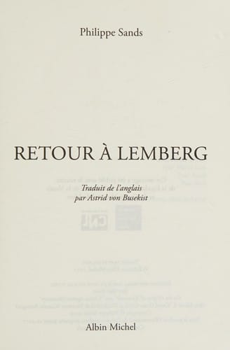 Retour à Lemberg