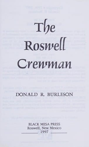 The Roswell crewman