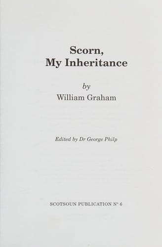 Scorn, my inheritance