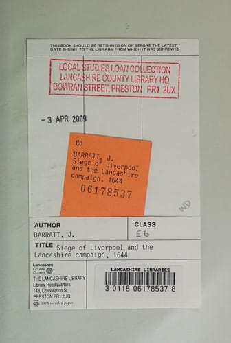 The Siege of Liverpool and Lancashire Campaign 1644 (English Civil War Battles Series)