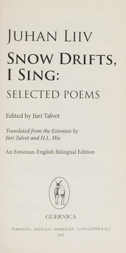 Snow drifts, I sing: selected poems