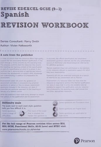 Revise Edexcel GCSE  Spanish Revision Workbook: For the 9-1 Exams