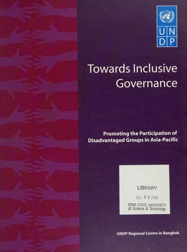 Towards inclusive Governance: Promoting the participation of disadvantaged groups in Asia-Pacific