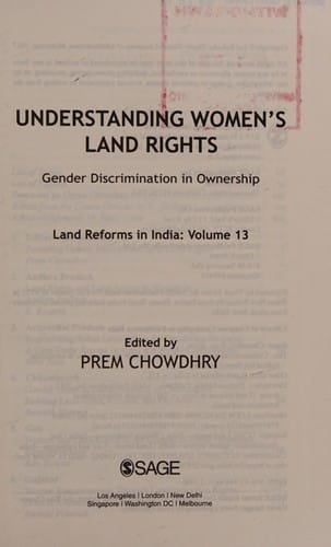 Understanding Women's Land Rights: Gender Discrimination in Ownership