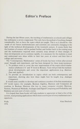 Vectors (Contemporary Mathematics)