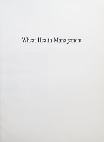 Wheat Health Management (Plant Health Management Series)