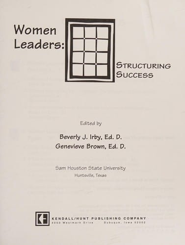 Women leaders: structuring success