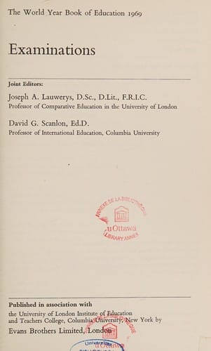 The world year book of education.