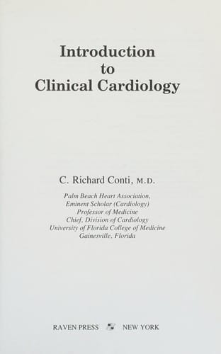 Introduction to clinical cardiology