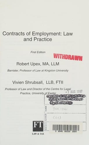 Contracts of Employment (Practitioner)