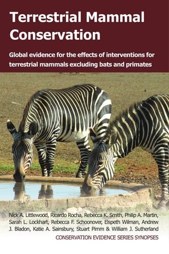 Terrestrial Mammal Conservation: Global Evidence for the Effects of Interventions for Terrestrial Mammals Excluding Bats and Primates