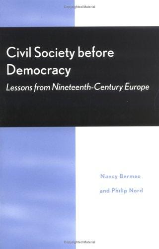 Civil Society Before Democracy