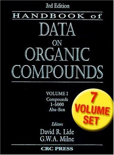 Handbook of data on organic compounds