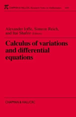 Calculus of variations and differential equations: Technion 1998
