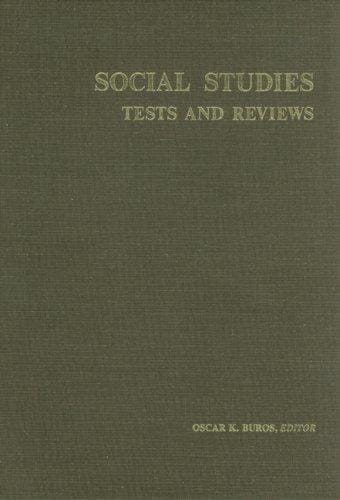 Social Science Tests and Reviews (Tests in Print (Buros))