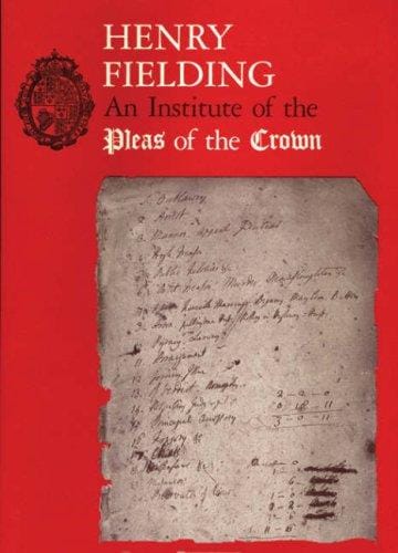 Henry Fielding: An Institute of Pleas of the Crown. An Exhibition of the Hyde Collection at the Houghton Library, 1987 (Houghton Library Publications)