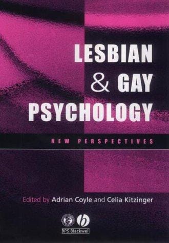 Lesbian and Gay Psychology: New Perspectives