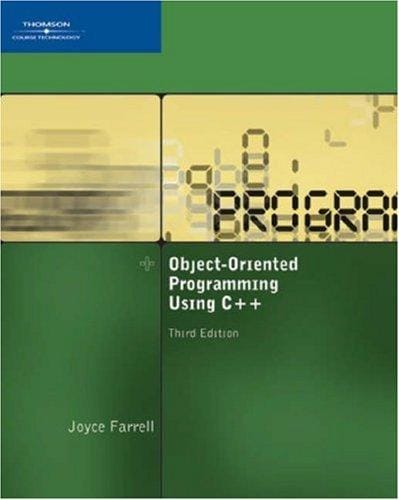 Object-Oriented Programming Using C++,