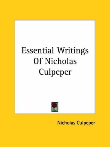 Essential Writings of Nicholas Culpeper