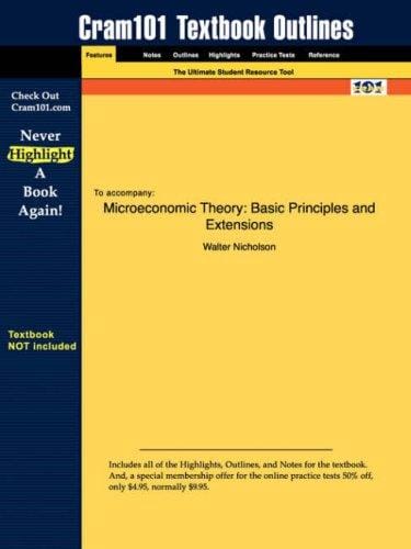 Microeconomic Theory: Basic Principles and Extensions (Cram101 Textbook Outlines - Textbook NOT Included)