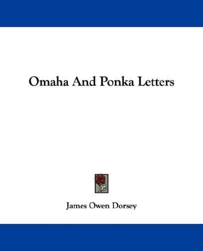 Omaha And Ponka Letters