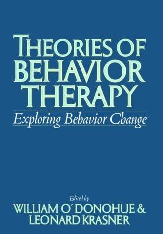 Theories of behavior therapy: exploring behavior change