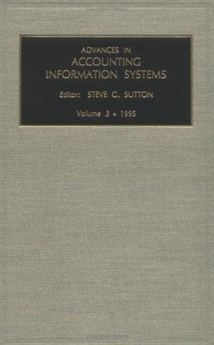 ADV ACC INFO SYS V3 (Advances in Accounting Information Systems)