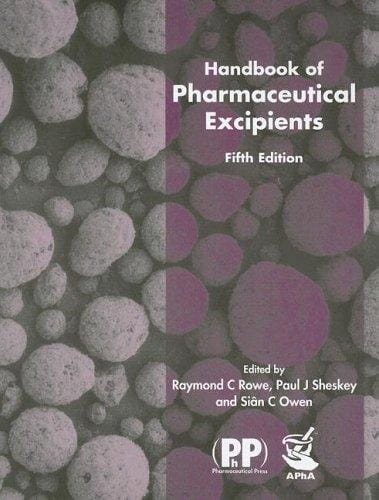 Handbook of pharmaceutical excipients.
