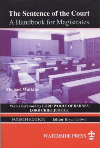 Sentence of the Court: A Handbook for Magistrates