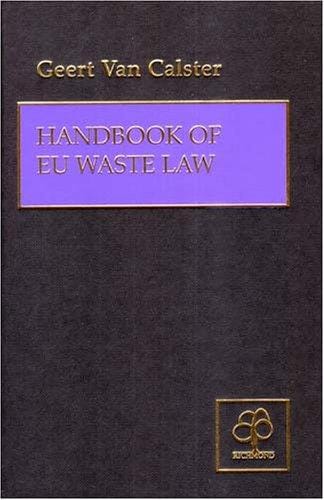 Handbook of EU Waste Law