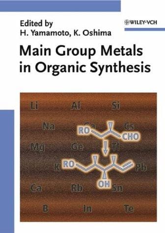 Main group metals in organic synthesis